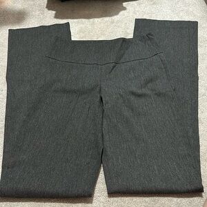 Long Tall Sally gray pull on work pants, size 6, 37 inseam